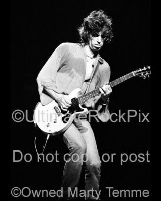 Keith Richards Photo Rolling Stones 8x10 Concert Photo Marty Temme 1979