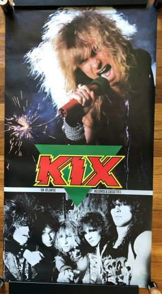 Kix Midnight Dynamite Rare Promo Poster 1985