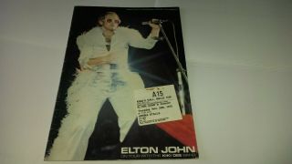 Elton John / Kiki Dee Official 1973 Tour Concert Programme,  Rare Gig Ticket Stub