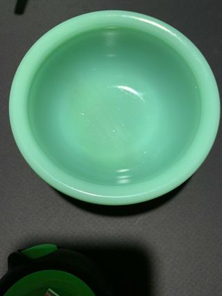 Vintage Mckee Jadeite Round Rolled Rim 4 1/2” Bowl /dish Jadite Skokie