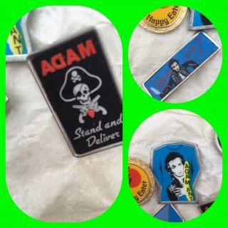 3 Adam And The Ants Button Badges.  80 