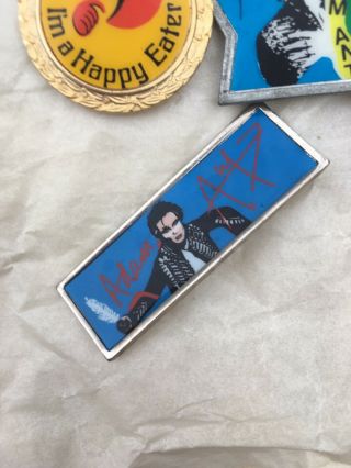 3 ADAM AND THE ANTS BUTTON BADGES.  80 ' S POP.  Rather Rare. 4