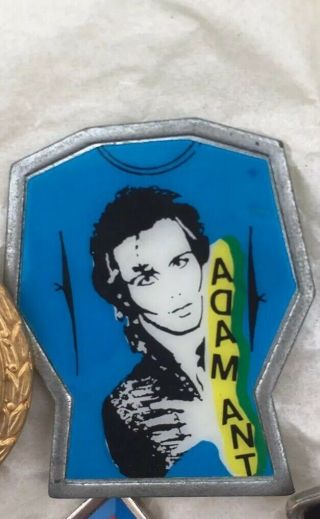 3 ADAM AND THE ANTS BUTTON BADGES.  80 ' S POP.  Rather Rare. 5