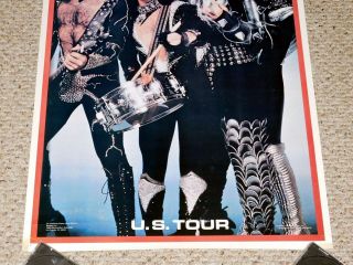 KISS Band Spirit Of ' 76 Destroyer Tour Poster Aucoin Gene Simmons Ace Peter Paul 3