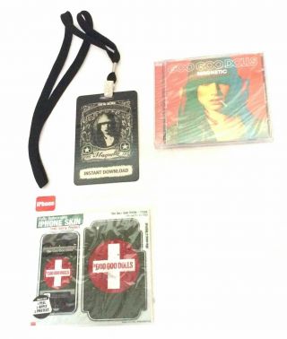 Goo Goo Dolls Magnetic 6 Pc Gift Set Cd Tote Bag Key Chain Official Band