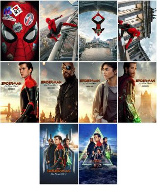 Spider - Man: Far From Home Movie 2019 Mirror Surface Promo Card Card Sticker Vh