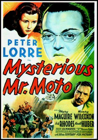 Mysterious Mr Moto Fridge Magnet 6x8 Peter Lorre Movies Poster Canvas Print