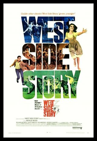West Side Story Fridge Magnet 6x8 Magnetic Movie Poster Canvas Print