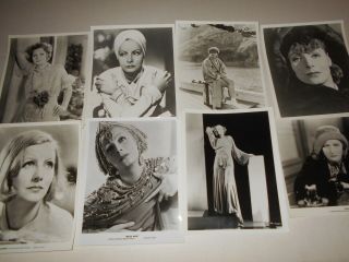 Greta Garbo 8 Publicity Portrait Photos Anna Christie Mata Hari Painted Veil