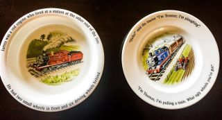 Vintage Wedgewood Thomas The Train Tank Engine 2 Pc Porcelain Plate & Bowl Set