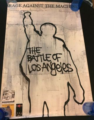 Rage Against The Machine Battle Of Los Angeles Promo Poster 2 Sided
