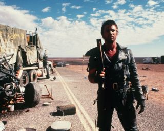 Mad Max 2 Mel Gibson On Road By Truck 8x10 Photo