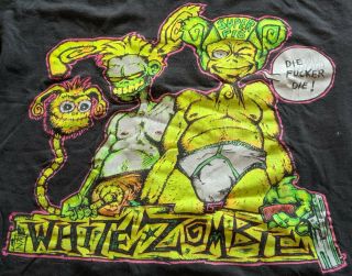 White Zombie/rob Zombie Shirt Crush Kill Destroy Die F R Die Size Lrg,