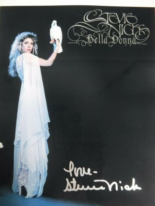 Stevie Nicks Signed " Bella Donna " Photo