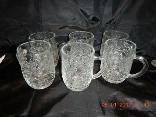Vintage Set Of 12 Princess House Coffee Cups Mugs Fantasia (poinsettia) Pattern