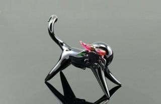 Color Glass Bull Big Figurine | Handmade Bull Big Sculpture | Bull Miniature