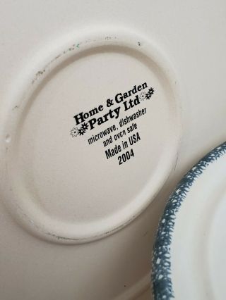 Home garden party ltd Cake stand tray usa birdhouse 2004 stoneware holiday gift 4