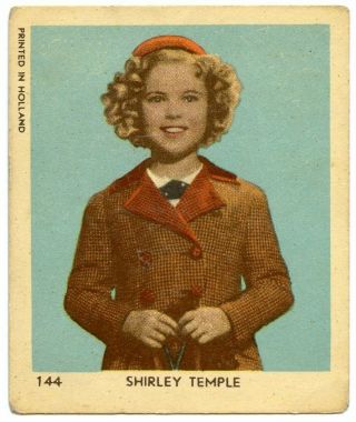 Shirley Temple Dutch Vintage Small Colorized Card Nr.  144