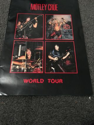 Motley Crue Shout At The Devil 1984 World Tour Programme