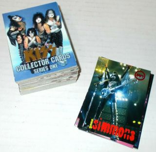 Kiss Collector Card Series One Full Set,  Promo Box - Topper Subset Gold Ed 1997