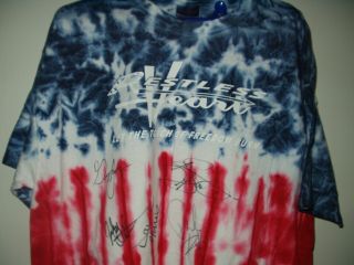 Restless Heart Band Autographed Concert T - Shirt All Five Members Cool Item
