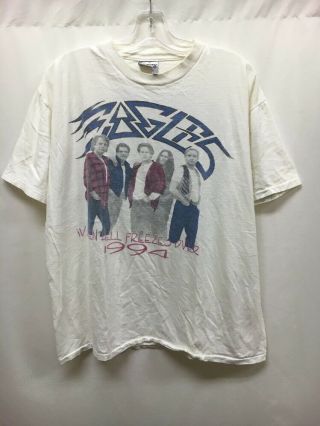 Vintage 1994 Eagles When Hell Freezes Over Hotel California T - Shirt Size X - Large