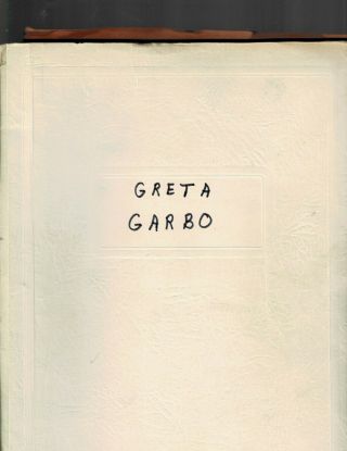Scrapbook/folder - Greta Garbo - Articles - Mag Photos Etc - Thick