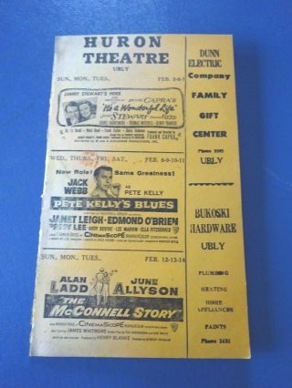 1956 Huron Theater Flyer,  Ubly,  Mi It 