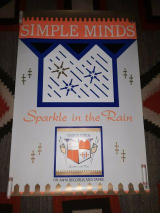 Simple Minds Sparkle In The Rain 1983 Promo Poster - S&h