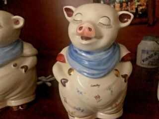 Vintage Shawnee Pottery Smiley Pig Cookie Jar