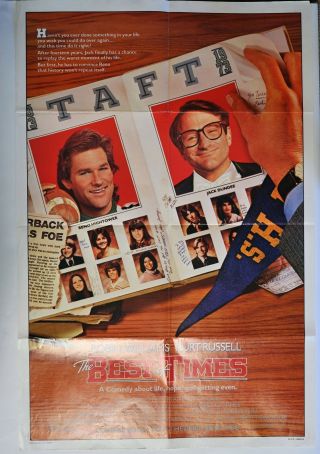 Robin Williams The Best Of Times Poster Movie Folded One Sheet 40 " X27 " 1986