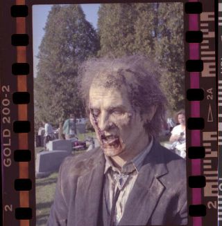 Ta21n Vintage Night Of The Living Dead Horror Movie Actor Grave Negative Photo