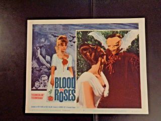 Blood And Roses 1961 Movie Lobbycard Roger Vadim Vampires Horror