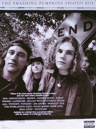 Smashing Pumpkins 2001 Greatest Hits Promo Poster