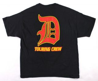Kid Rock 2000s Era Touring Crew Concert T - Shirt Size Xl Red/orange Logo
