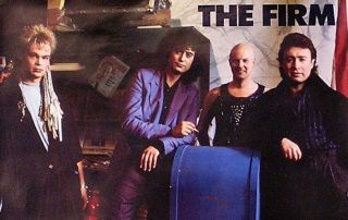 The Firm 1986 On Tour Promo Poster Led Zeppelin 2