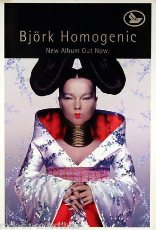 Bjork 1997 Homogenic Promo Poster