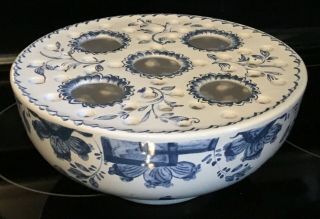 Metropolitan Museum Of Art Mottahedeh Portugal Blue Canton Bulb Dish Bowl