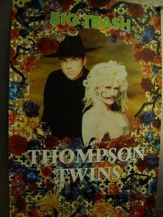 Thompson Twins Large Rare 1988 Promo Poster From Big Trash