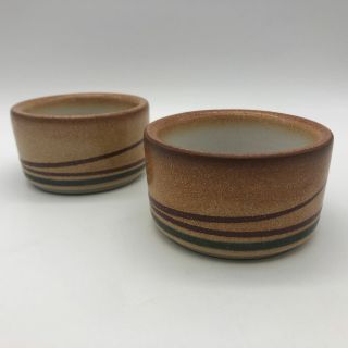 Edith Heath Ceramics 2 Sonoma Ramekins Small Dishes California Pottery Usa