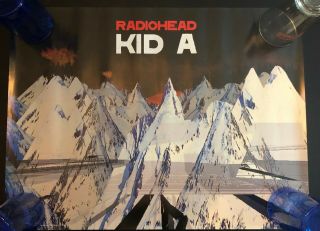 Radiohead Kid A Promo Poster 18x24 Never Hung Thom Yorke