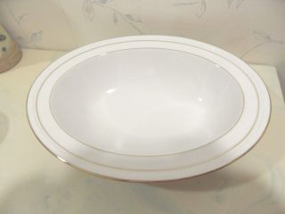 Noritake White Scapes Lockleigh Oval Baker Vegetable Bowl 4061 -