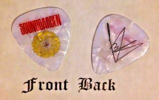 Soundgarden - Chris Cornell Band Logo Signature Guitar Pick - (s)