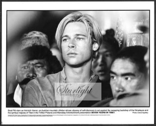 Brad Pitt 1980s Movie Promo Photo Seven Years In Tibet
