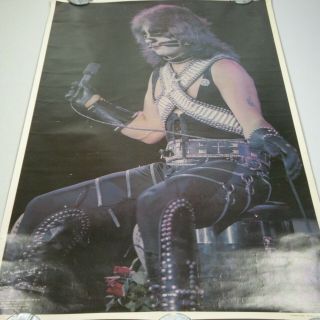 Rare Vintage 1977 Kiss Peter Aucoin Poster