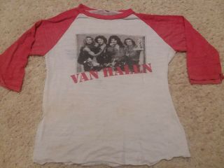 Van Halen - 1980 Invasion Jersey Tour Shirt - Vintage - Eddie Van Halen