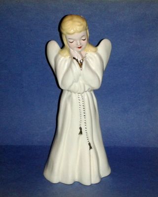 Vintage 1950s Florence Ceramics Porcelain Angel Christmas Figurine