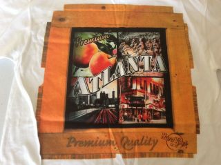 Hard Rock Cafe Vtg 90s Nwot Atlanta Graphic T Shirt Mens Size Small