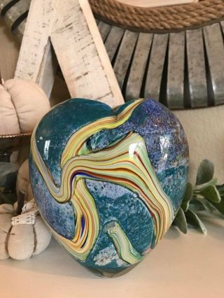 Gorgeous Designs China Swirl Heart Vase Glass Heart Art Glass Valentines Wedding
