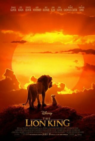 The Lion King Great 27x40 D/s Movie Poster Low Inventory (th53)